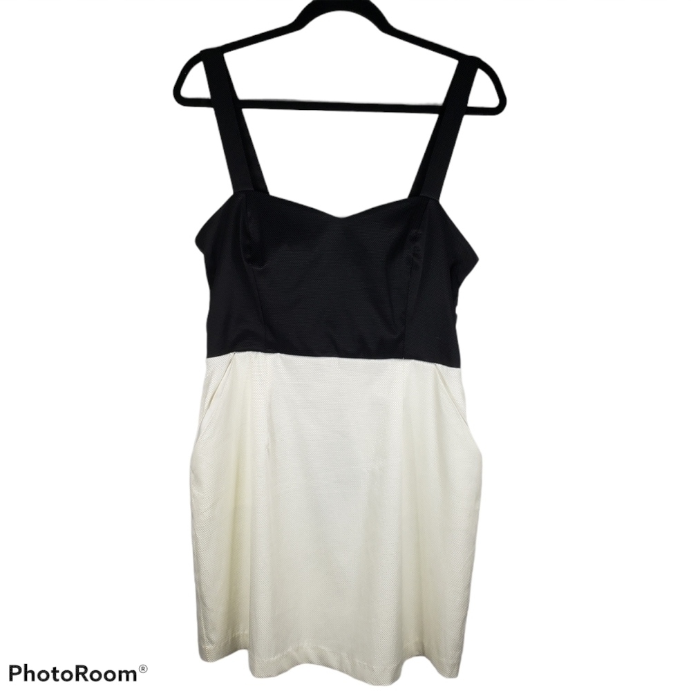 Walter by Walter Baker Off White/Black Dress Sz L
